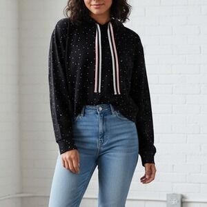 Knit Riot Long‎ Sleeve Crew Neck Hoodie Top Size M